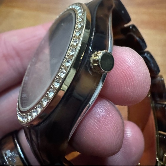 Fossil Womens Watch ES2795 Stella Quartz Gold Tone Faux Tortoise Shell 37mm Read main image 5